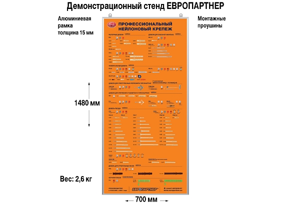 Рекламные стенды ЕВРОПАРТНЕР